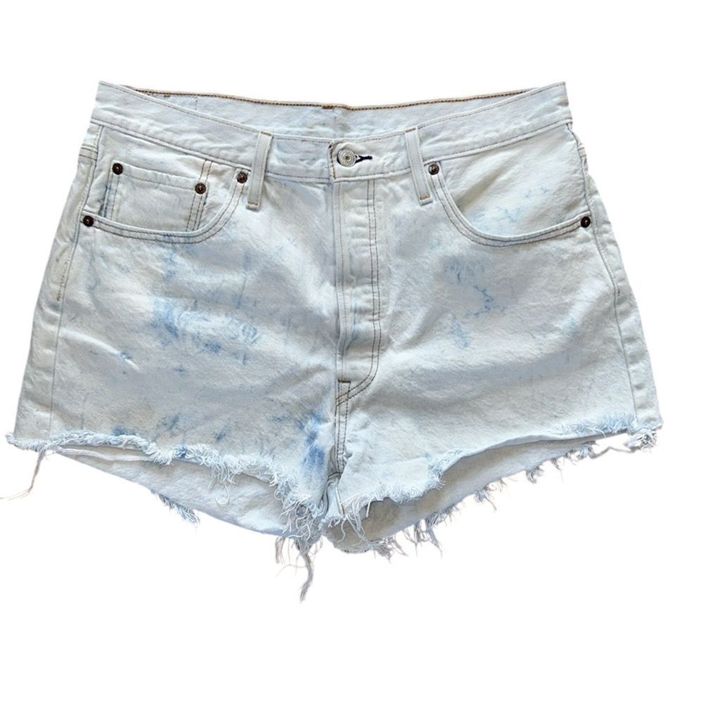 Levi's 501 Button Fly Lightwash Jean Shorts